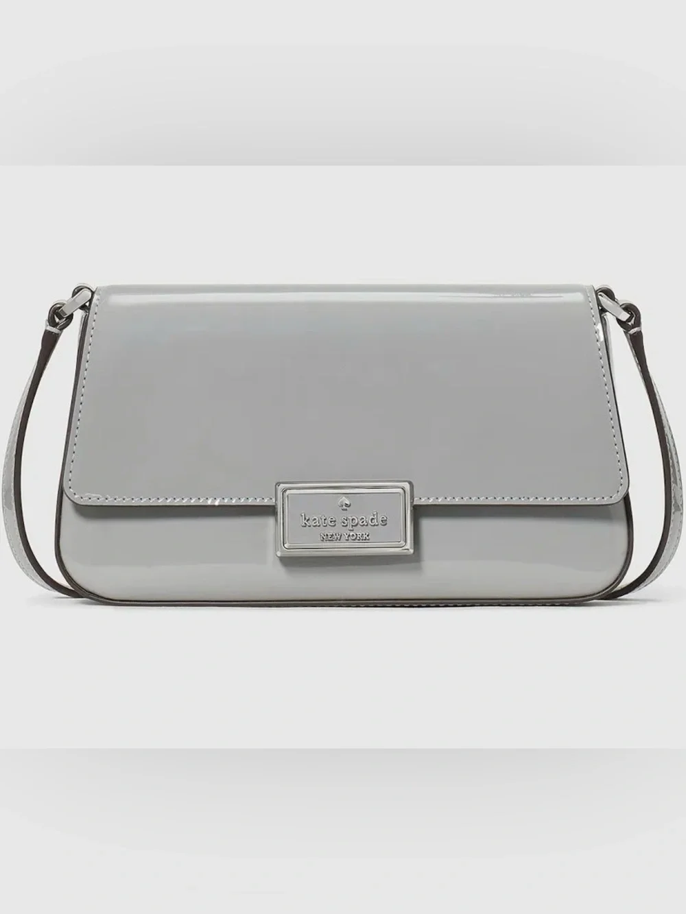 kate spade Reegan Patent Mini FlapCrossbody Bag - color Pavement